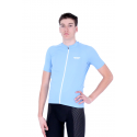 Cycling Jersey Short Sleeves Uni Dark Light Blue