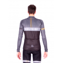 Cycling Jersey Long Sleeves BLACK/GREY - VINTAGE