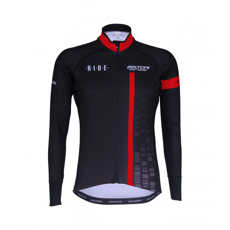 Cyclisme à Maillot manches longues BLACK/RED - CUBO
