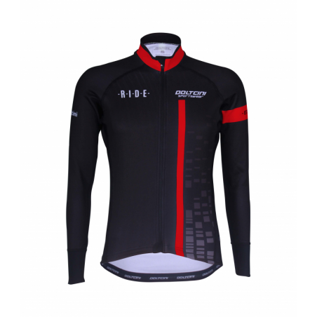 Cyclisme à Maillot manches longues BLACK/RED - CUBO