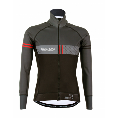 Cycling Jacket Winter PRO BLACK/RED - VINTAGE
