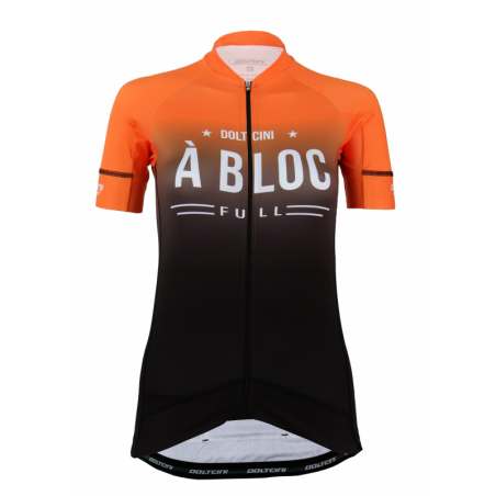 Cycling Jersey Short Sleeves PRO ORANGE - A BLOC