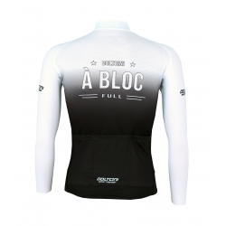 Cycling Jersey Long Sleeves SUMMER PRO A BLOC white