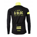 Cycling Jacket Winter PRO BLACK/FLUO YELLOW - A BLOC KIDS