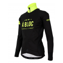 Cycling Jacket Winter PRO BLACK/FLUO YELLOW - A BLOC KIDS