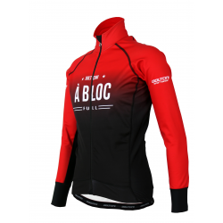 Cycling Jacket Winter PRO BLACK/RED - A BLOC KIDS