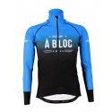 Cycling Jacket Winter PRO BLACK/BLUE - A BLOC KIDS
