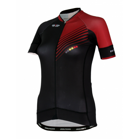 Cycling Jersey Short Sleeves PRO Bordeaux - FORZA lady