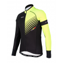 Cycling Jersey long sleeves PRO Fluo yellow - FORZA
