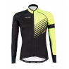 Cycling Jersey long sleeves PRO Fluo yellow - FORZA