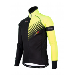 Cycling Winter Jacket PRO Fluo yellow - FORZA KIDS