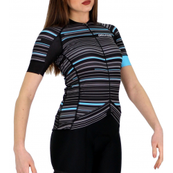 Cycling Jersey Short sleeves pro Turquoise - GANNON