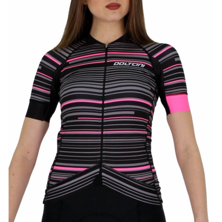 Cycling Jersey Short sleeves pro Fluo/Pink - GANNON