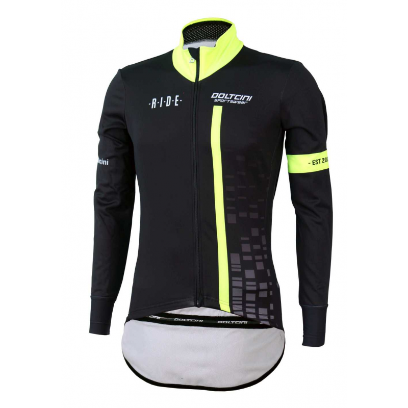 Storm Jacket  LONG sleeves FLUO YELLOW - CUBO