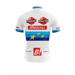 Cycling Jersey Short Sleeves PRO - European Champion PAUWELS BINGOAL