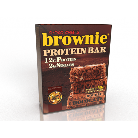 БРАУНИ® Протеин Бар с Двоен Шоколад – 50гр
