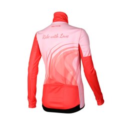 Cycling Winter Jacket PRO RED - JUST RIDE LADY